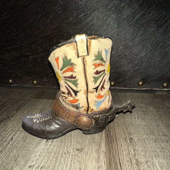 Other - 🦋NWT Cowboy Accent Boots Decor 🤠